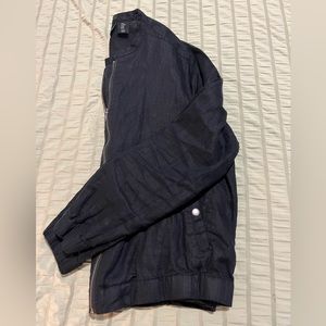 100% linen bomber jacket